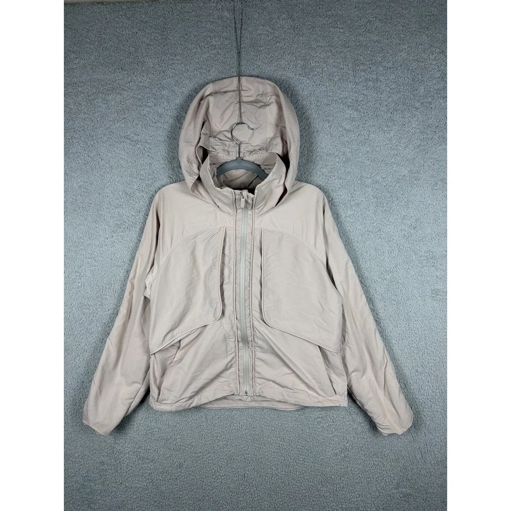 Lululemon Always Effortless Jacket Women's 6 Pink Hooded Full Zip Utility W4AX8S